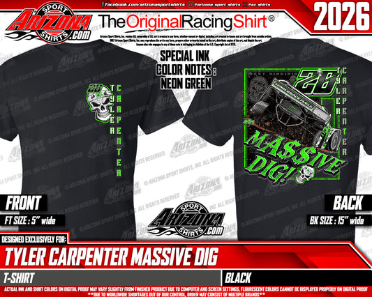 Ma$$ive Dig T-Shirt Black or Gray