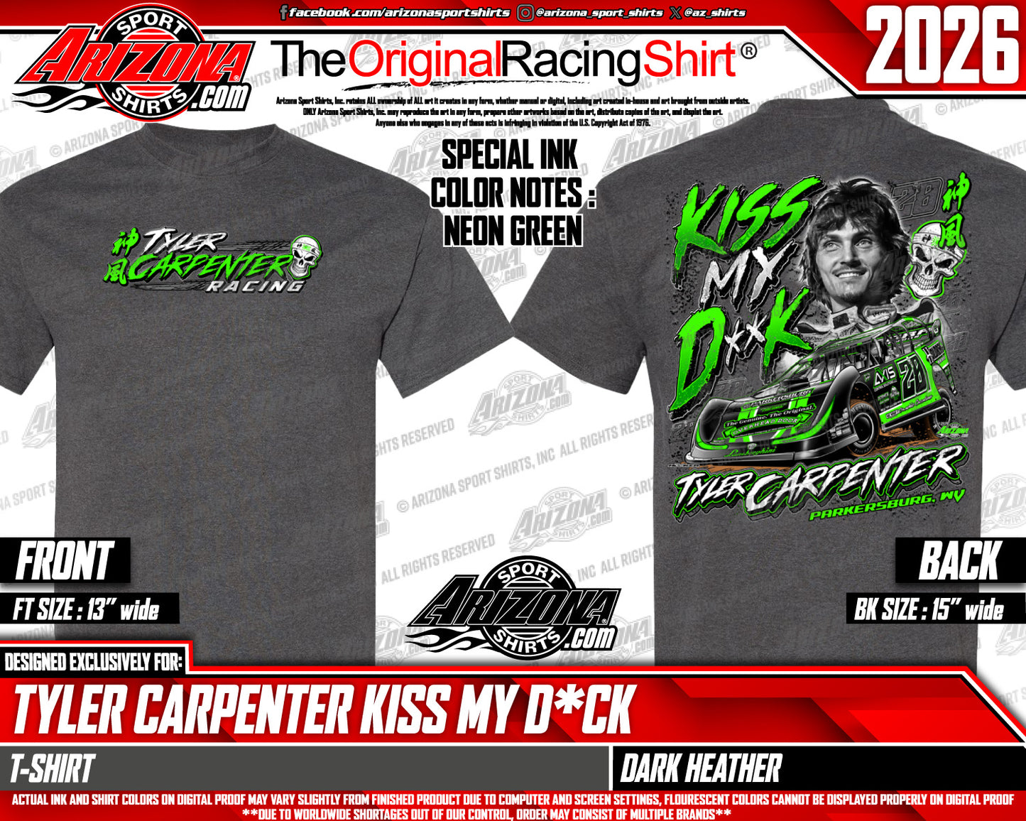 Gray "Kiss My" T-Shirt