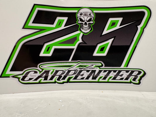 28 Decal w/Name