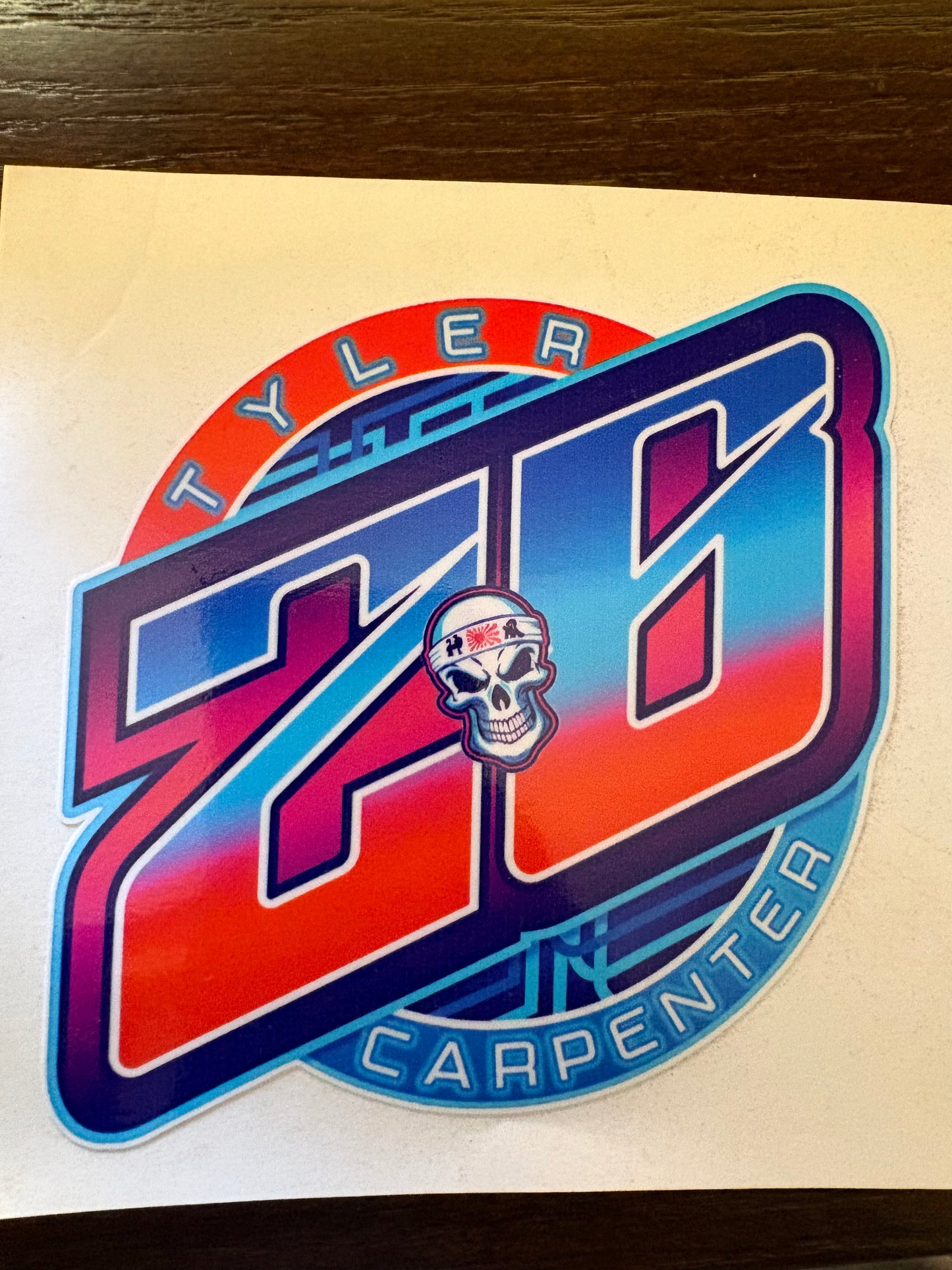 Neon Ombre Decal