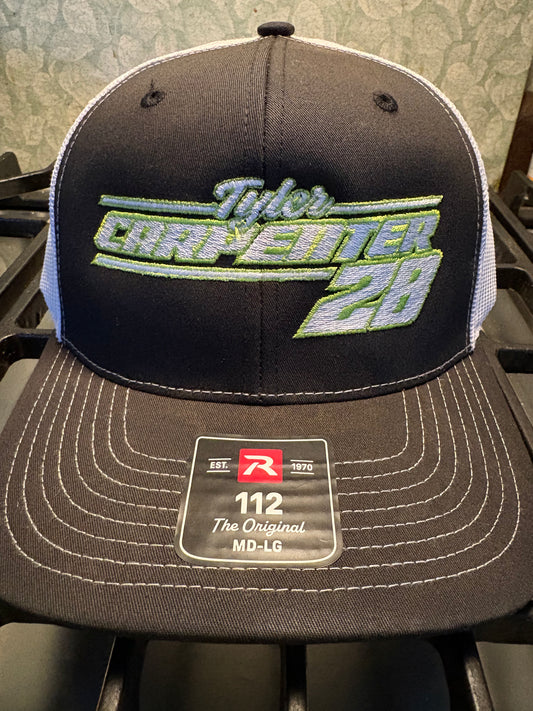 Hat Richardson 112 Name Number Black/White/Green
