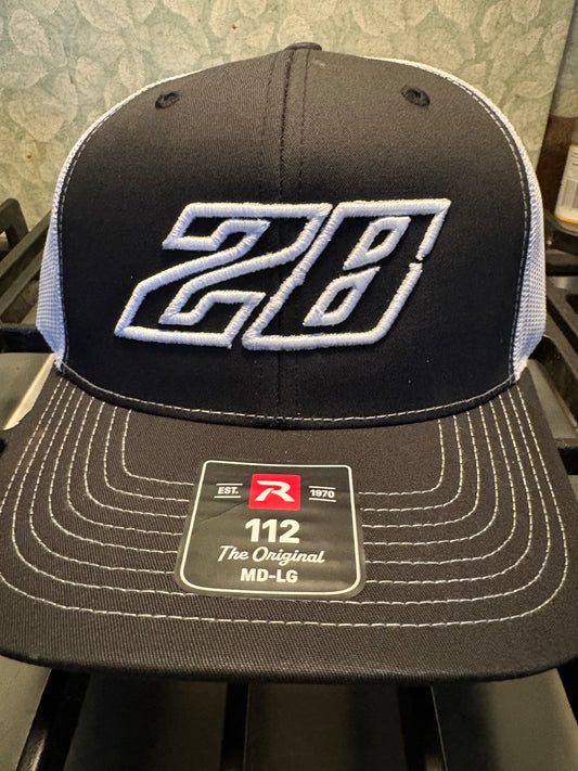 Hat Richardson 112 Puff Number Black/White